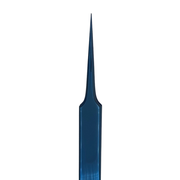 Прямий пінцет для вій серія Blue 23342 фото