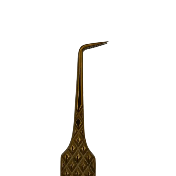 Пінцет для вій №2 Gold P-2-GOLD фото