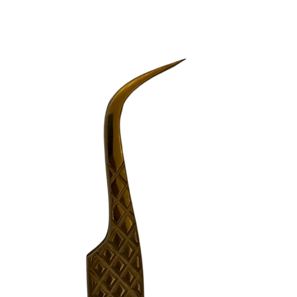 Пінцет для вій №3 Gold P-3-GOLD фото