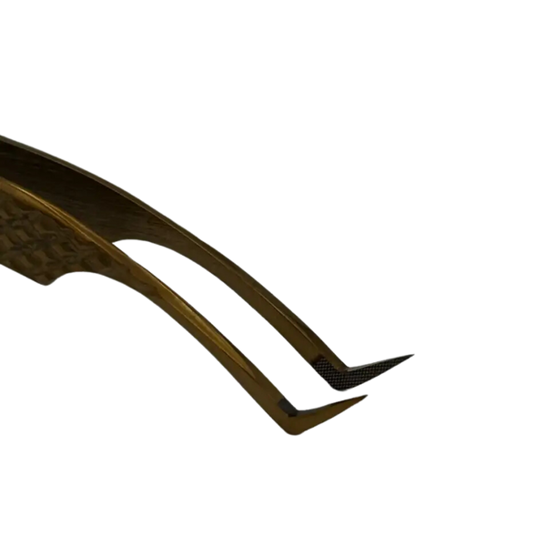 Пінцет для вій №4 Extra Gold P-4EX-GOLD фото