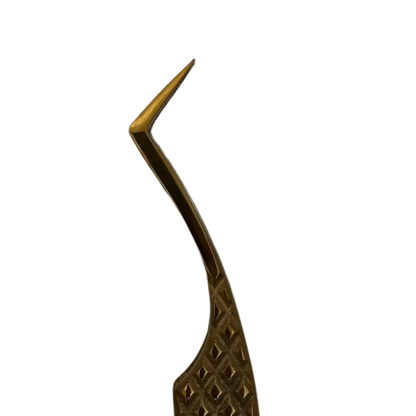 Пінцет для вій №4 Extra Gold P-4EX-GOLD фото