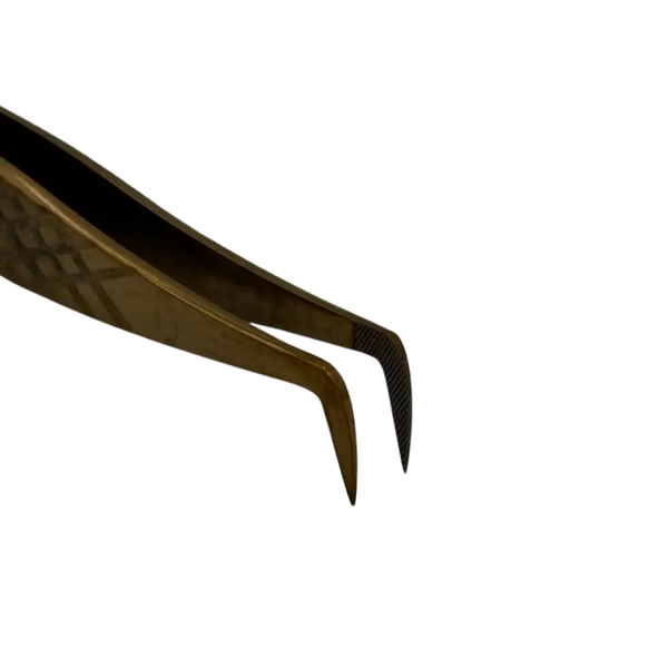 Пінцет для вій №7 Gold P-7-GOLD фото